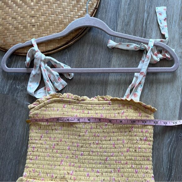 American eagle ditzy floral smocked tiered mini dress women’s‎ xs - Picture 4 of 7